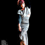Second pic of Milla Jovovich sexy posing fashion photoshoot