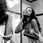 First pic of Zoe Saldana black-&-white sexy posing scans