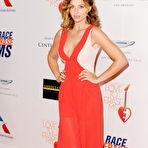 Third pic of Alyson Michalka cleavage in red dress