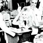Fourth pic of Claudia Schiffer sexy black-&-white photoshoot