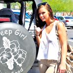 Second pic of Lovely teen brunette Whitney Westgate gets rid of her clothes and jumps in the fountain