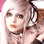First pic of PinkFineArt | Tattooed Leather Corset from Gothic Babes
