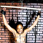 Third pic of  Caramel Captive - Pain Freaks | Featuring glam pain sluts who can't get enough in exquisite bondage! Bound, gagged and beautiful!