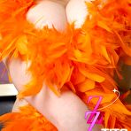 Second pic of Busty Asians Posing in Red Lingerie