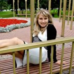 Fourth pic of PinkFineArt | Inga Park Bench Barefoot1 from Teens Foot Fetish