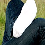 Third pic of PinkFineArt | Anna Socks Sunglasses 4 from Teens Foot Fetish