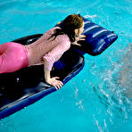 Fourth pic of Amanda Vamp and Barbara Sweet love playing in the pool with their clothes on