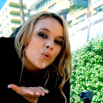 Fourth pic of Alexis Monroe does a stunt by fucking in the middle of a public street