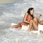 Second pic of Adele Silva sexy and topless on the beach paparazzi shots