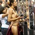 Third pic of Adrianne Curry side of boob and cleavage shots