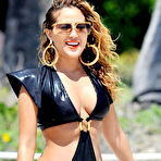First pic of Adrienne Bailon in a bikini filming scenes for Empire Girls in Miami