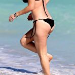 Fourth pic of Busty Alice Eve sexy in black bikini