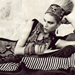 Second pic of Aline Weber sexy and topless black-&-white scans