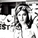Fourth pic of Alyssa Miller black-&-white sexy scans