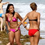 Second pic of Angela Simmons sexy in bikini on the beach