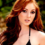 First pic of Natalie Lust Sexy Redhead Bikini Striptease