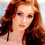 Second pic of Natalie Lust Sexy Redhead Bikini Striptease