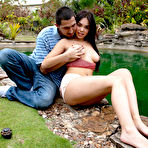 Second pic of NaughtyMag.com - Alexa James, Katie Lewis, Layla Leoni, and Sasha Bleu - Outdoor Fuckin'