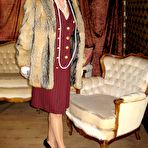 First pic of Grandiose perverted overdress styling elite Lady extreme elegance masturbate full clothed