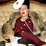 Third pic of Grandiose perverted overdress styling elite Lady extreme elegance masturbate full clothed