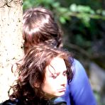 Second pic of Masters play with slave in the woods