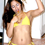 First pic of Hot bikini babe covered in syrup