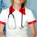 First pic of Naughty nurse Kate having fun on gynochair at the kinky clinic