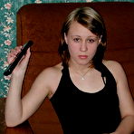 First pic of Kinky slim guy have dirty sex with cute babe! He pushed dildo in her wet pussy and his own cock into her tight ass hole and  cums on her pretty face