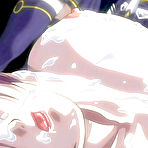 Fourth pic of Bondanime.com present this movie : Tied up hentai gangbanged and jizzed on all of her body