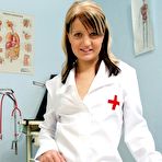 First pic of Naughty nurse Misa having fun on gynochair at the kinky clinic