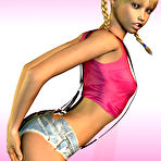 Third pic of 3D rendedered hot sexy virtual girls