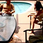 First pic of Teen masturbates in her panties by the pool