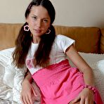 First pic of Creampie-Angels.com - Beautiful brunette teen doesn\\\'t spare her little holes