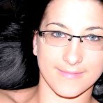 Fourth pic of Nude Amateur Italian Babe With Glasses