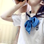 Third pic of Nakoto Kurasaki in uniform is fucked in hairy slit by sucked cock - Ferame.com