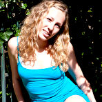 Second pic of Unshaved hairy amateur Yale posing outdoors - Abby Winters - 4 Hairy Pussy