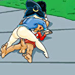 Fourth pic of Rhonda getting her sweet breasts screwed by Arnold \\ Cartoon Porn \\