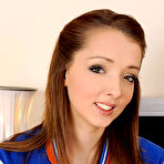 First pic of Lucie Wilde Big Boob Coed Treats Roomy to Reverse Cowgirl