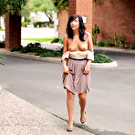 Third pic of First Time Videos Girls |  Mandee | Pretty just eighteen brunette teen flashing outdoors