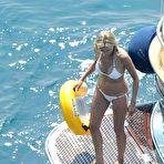 First pic of Sharon Stone ass crack in white bikini