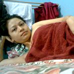 Second pic of Cute Indonesian teen selfshoot her shaved virgin pussy 