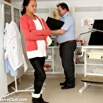 Fourth pic of Evelyn  gyno clinic twat fetish checking pics