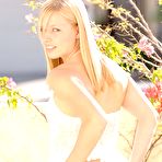 Second pic of Mary Anne - Hot blonde bunny Mary Anne takes off her lace dress and shows us her hot ass.