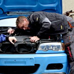 First pic of X Angels - Nasty teen babe get caught between the two fat shafts