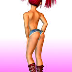Second pic of 3D rendedered hot sexy virtual girls