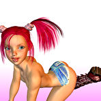 Third pic of 3D rendedered hot sexy virtual girls