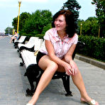 Third pic of Dirty Public Nudity. Smooth shaved pussy.