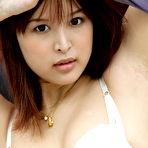Fourth pic of Cute and sexy Japanese av idol Tsukasa Aoi undresses outdoors to show her milky skin