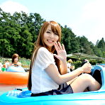 Fourth pic of Beautiful and horny Japanese av idol Jessica Kizaki lays down to show her sexy body
