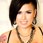 First pic of Eva Angelina Busty Inked Latina Lingerie Striptease 